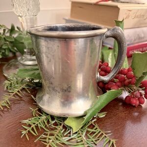 Vintage silver baby cup - no monogram!